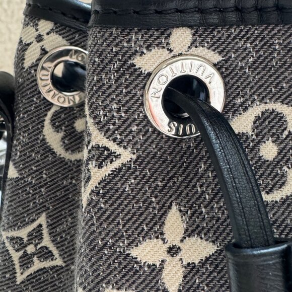 Louis Vuitton Noe NM Handbag Monogram Denim Nano - Picture 4 of 6